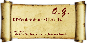 Offenbacher Gizella névjegykártya