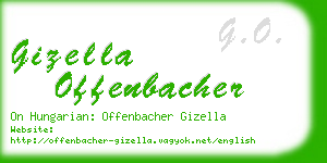 gizella offenbacher business card